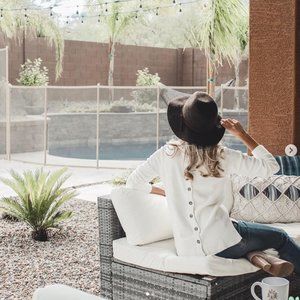 Adorable Button-Back Cream Sweater!